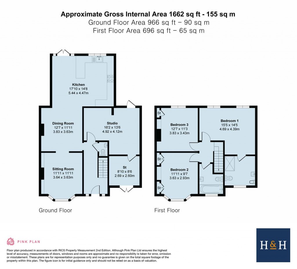 Floorplans For Church Street, Woodford Halse, NN11