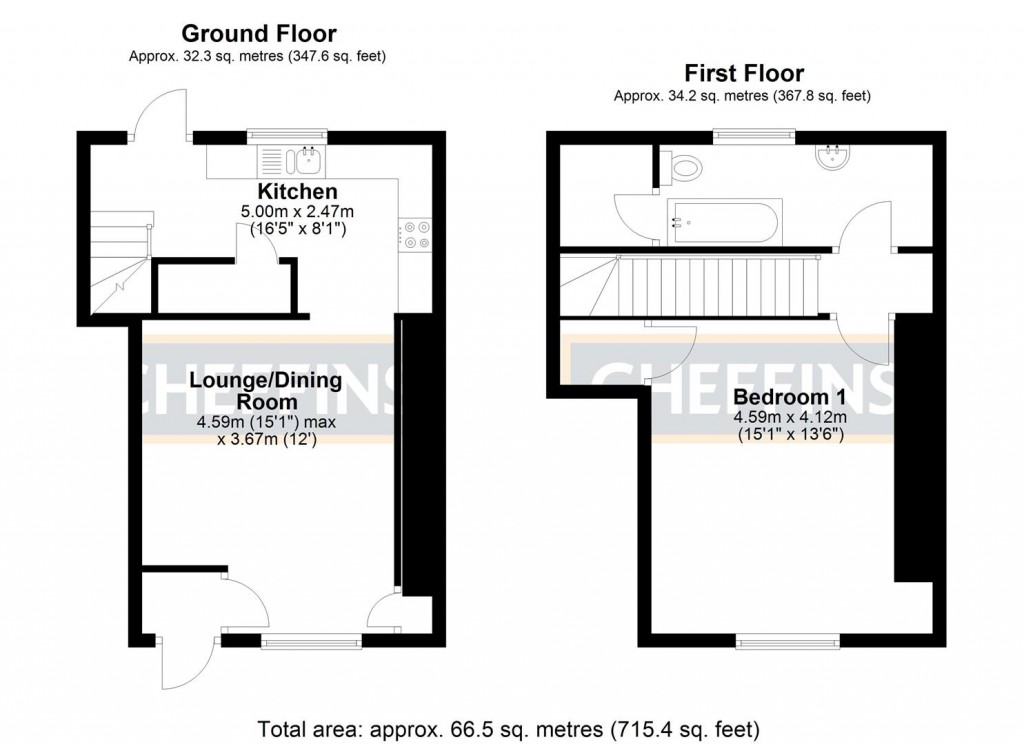 Floorplans For High Street, Chatteris