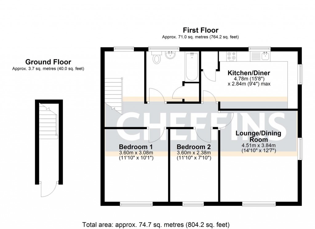 Floorplans For High Street, Chatteris