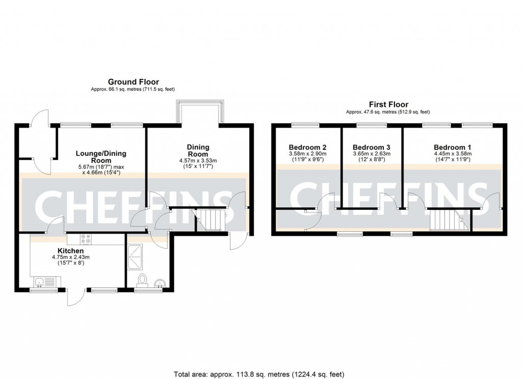 Floorplans For High Street, Chatteris