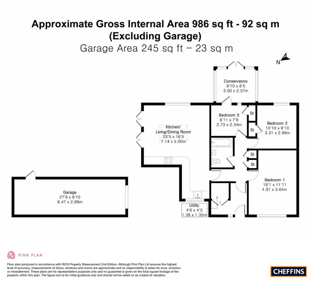 Floorplans For Camping Close, Haddenham, Ely