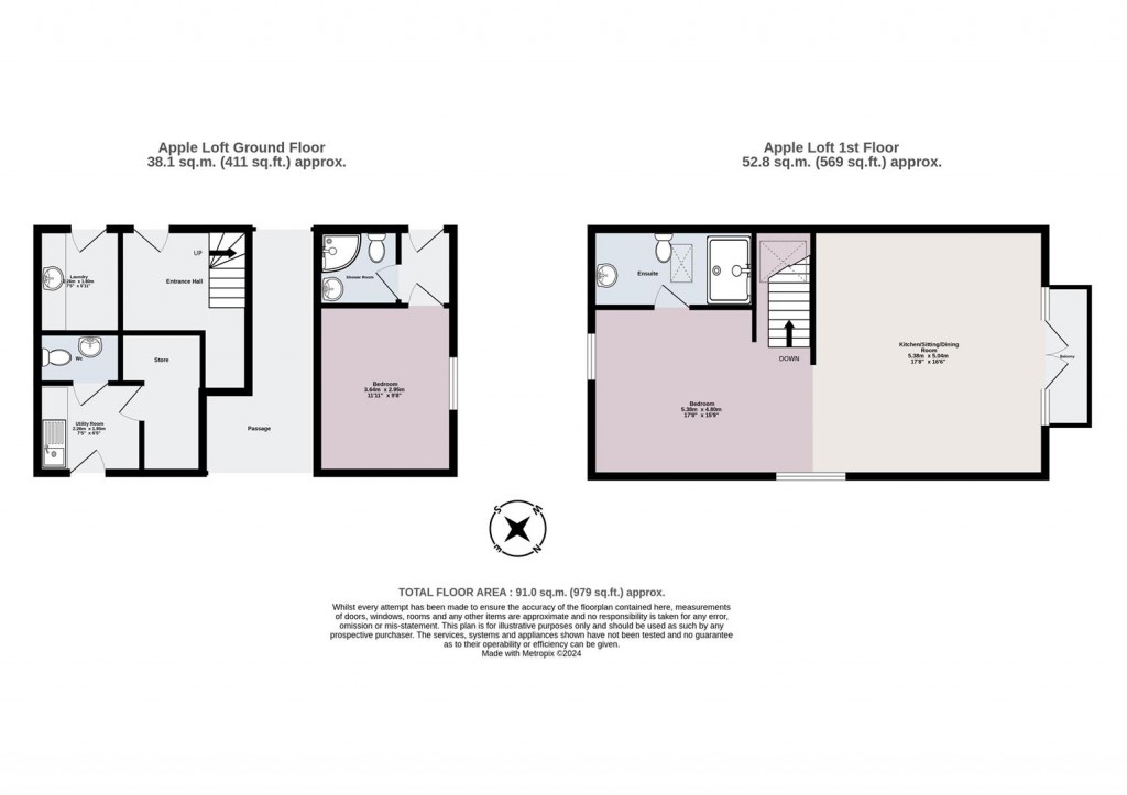 Floorplans For Upottery, Honiton