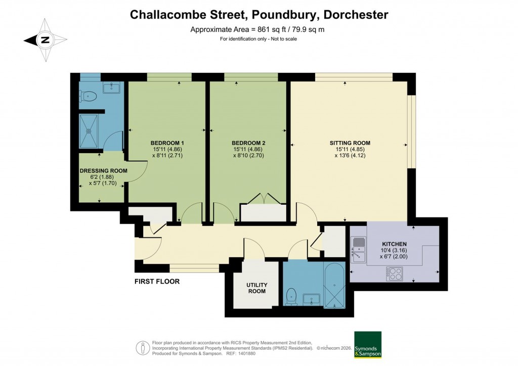 Floorplans For Challacombe Street, Poundbury, Dorchester