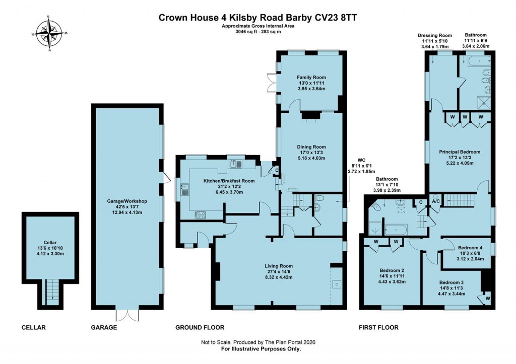 Floorplans For 4 Kilsby Road, Barby, Rugby