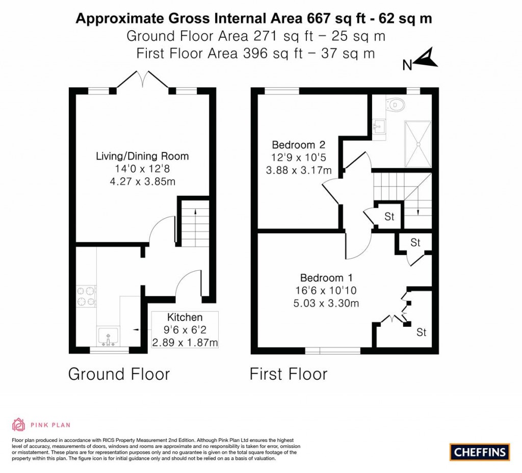 Floorplans For Claywall Cottages, Steeple Bumpstead, Haverhill