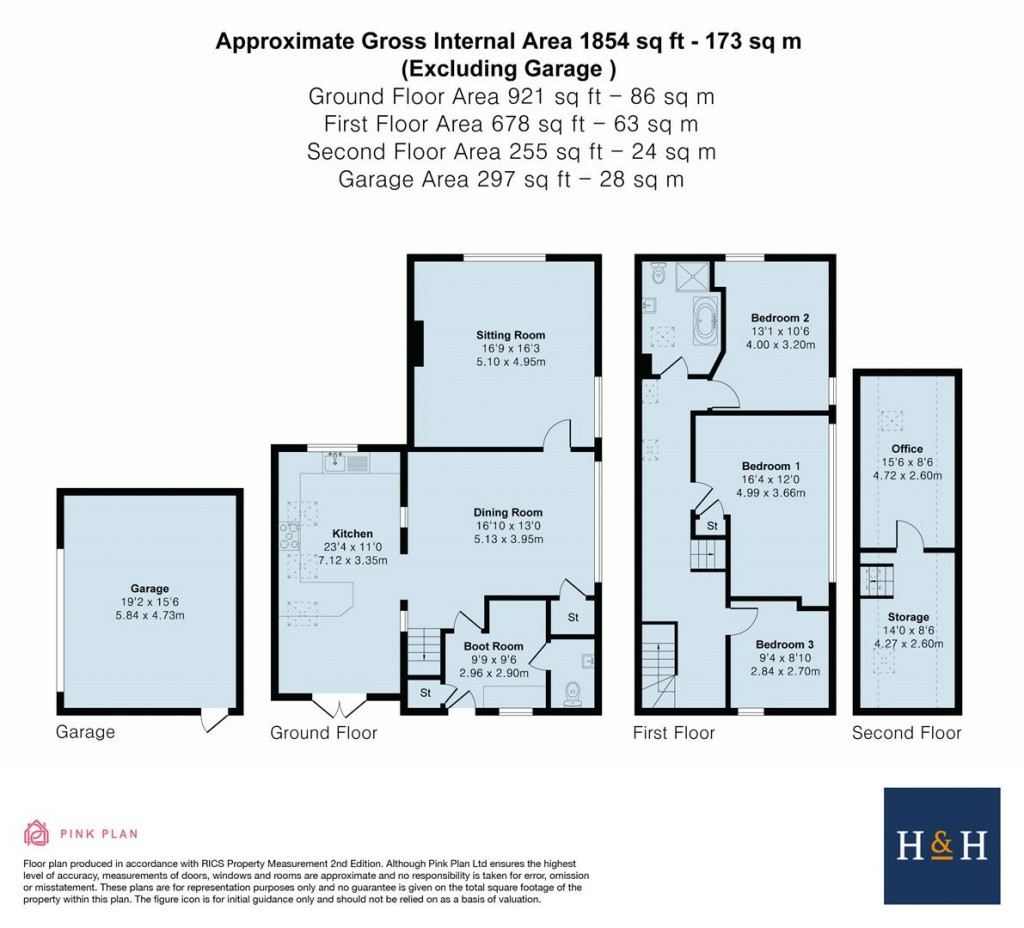 Floorplans For Flecknoe, Rugby, CV23