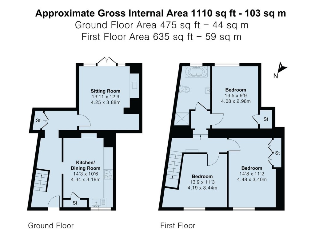 Floorplans For Wellingborough Road, Mears Ashby, Northampton, NN6