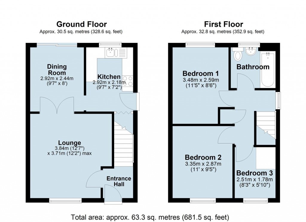 Floorplans For East Rising, Northampton, NN4