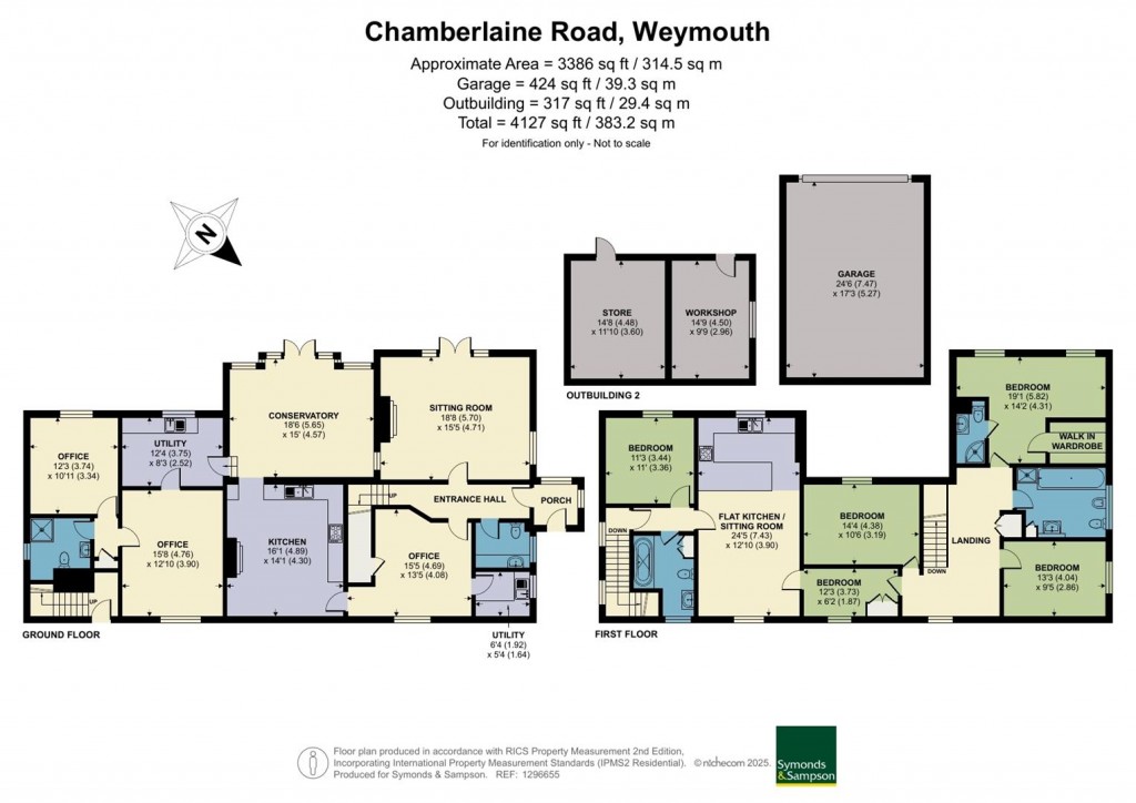 Floorplans For Chirton Lodge, Chamberlaine Road, Weymouth