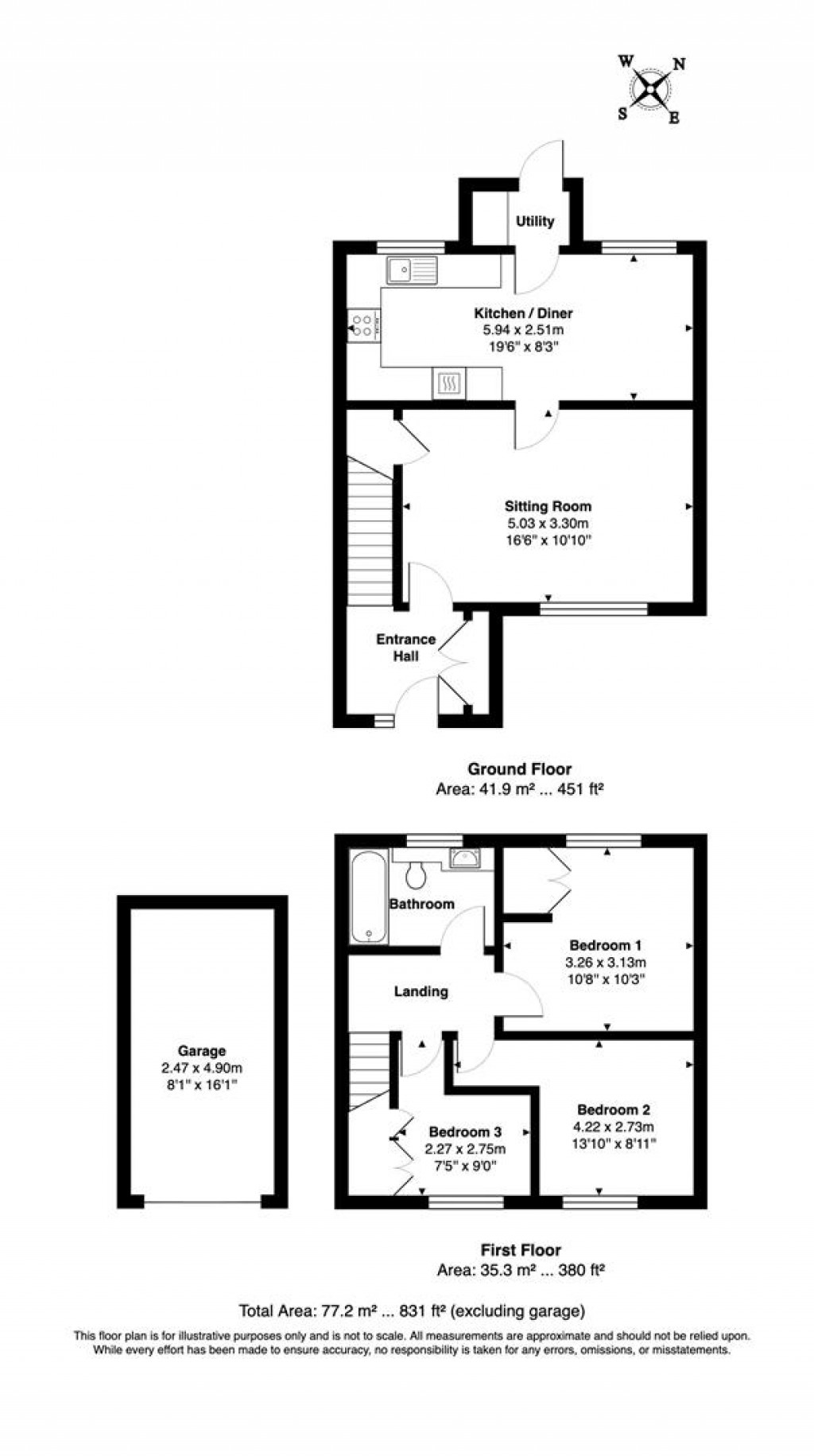 Floorplans For Roman Way, Seaton