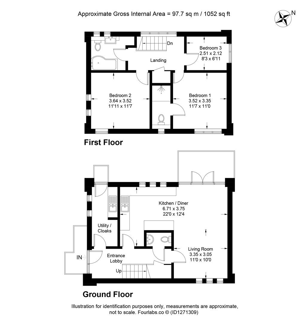 Floorplans For Nether Stowey, Bridgwater
