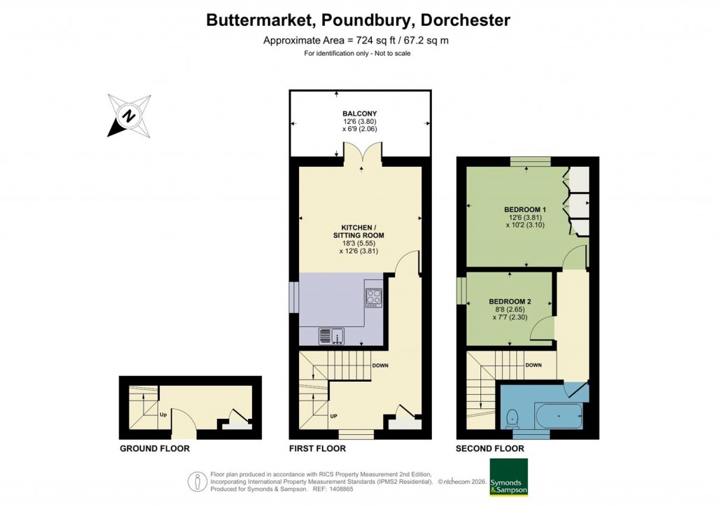 Floorplans For Buttermarket, Poundbury, Dorchester