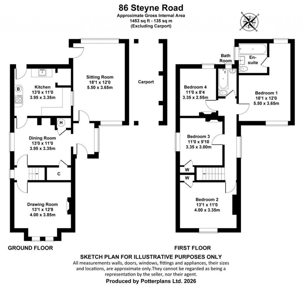 Floorplans For Bembridge, Isle of Wight