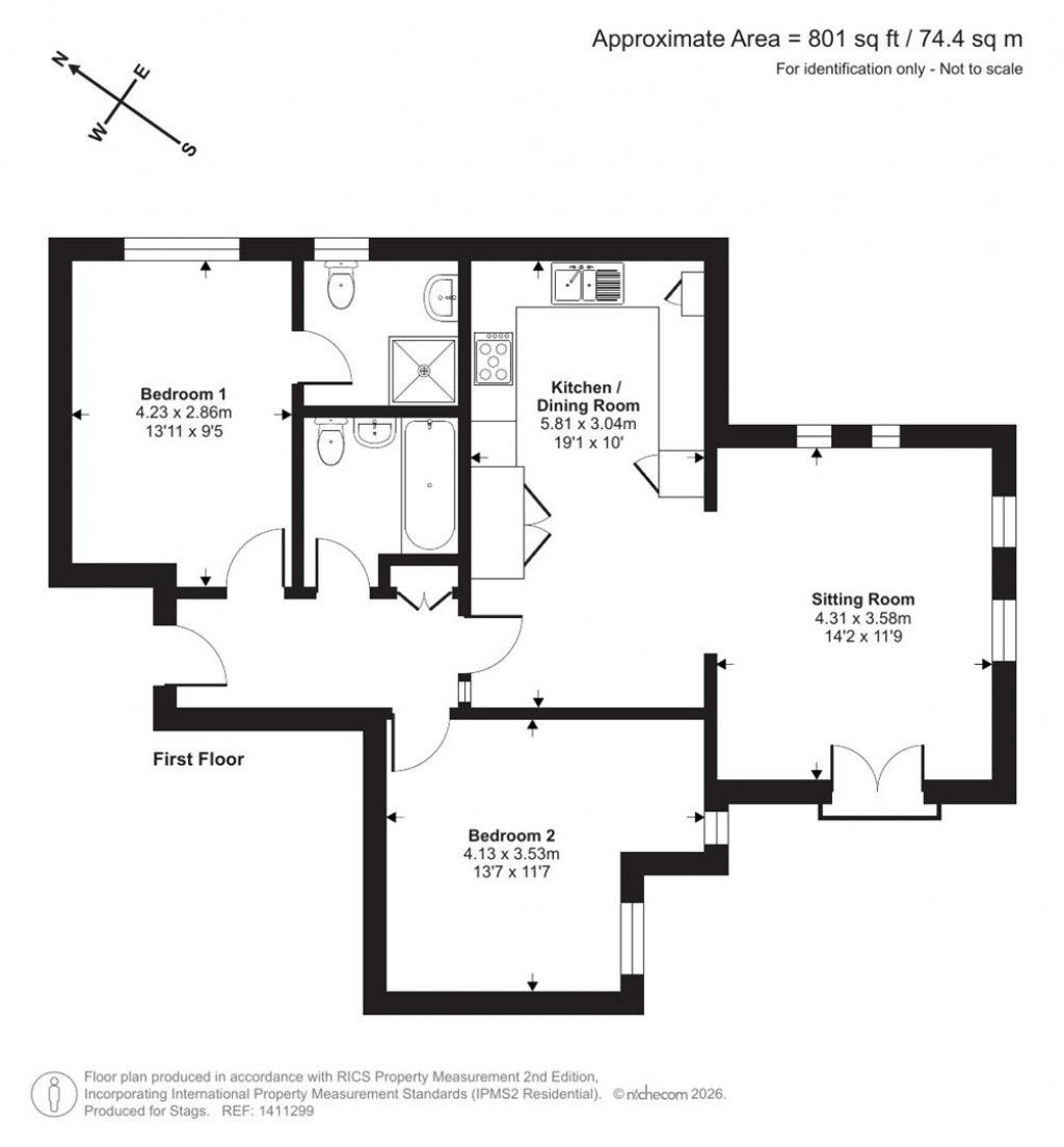 Floorplans For West End, Barnstaple