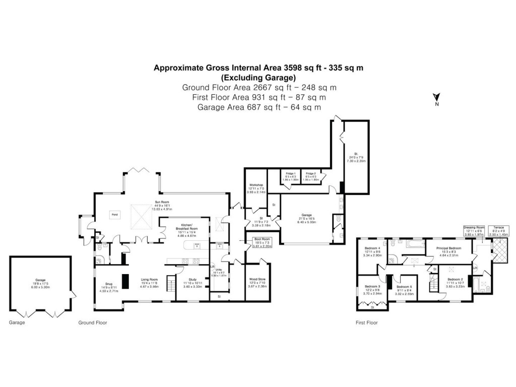 Floorplans For Ely Road, Witcham Toll, Ely