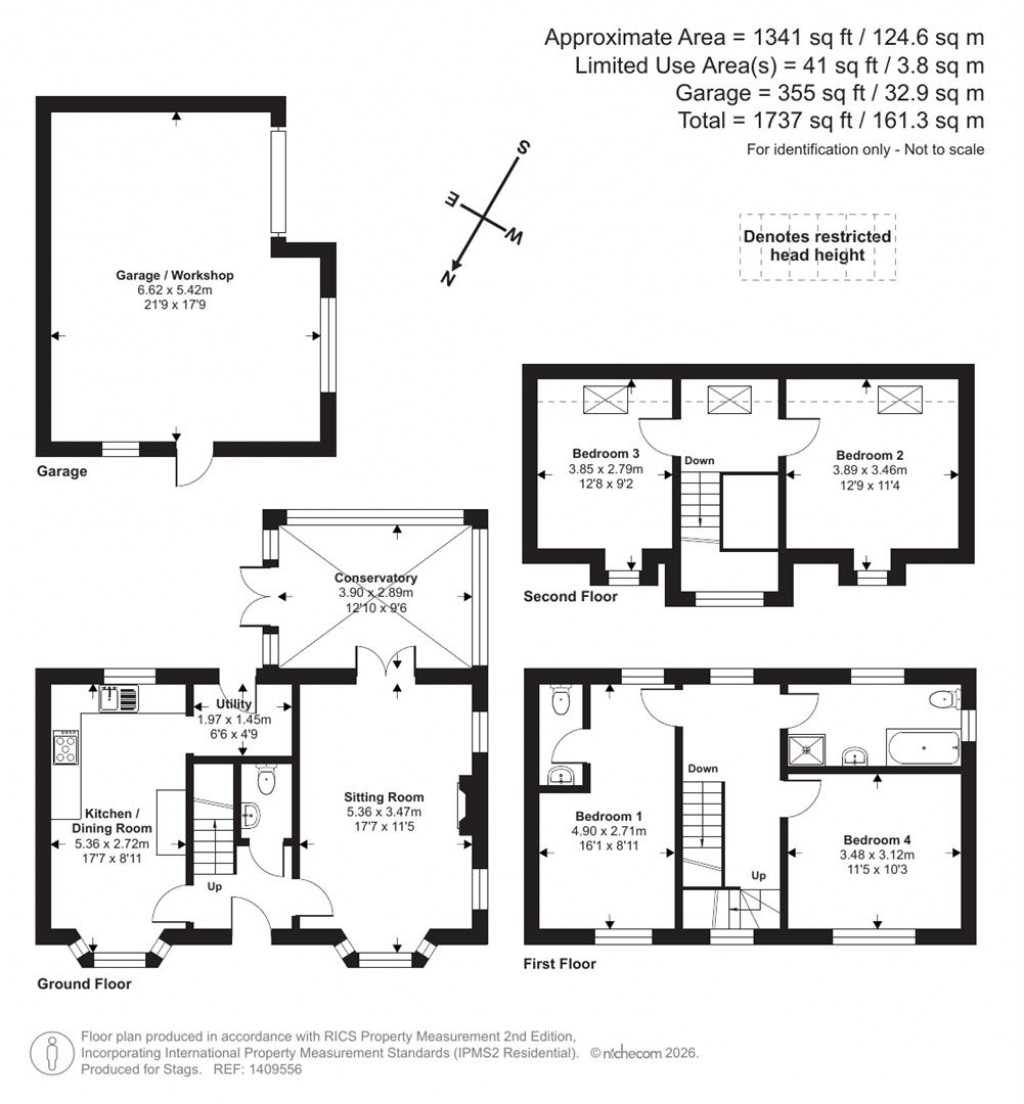 Floorplans For Queens Walk, Charmouth, Bridport