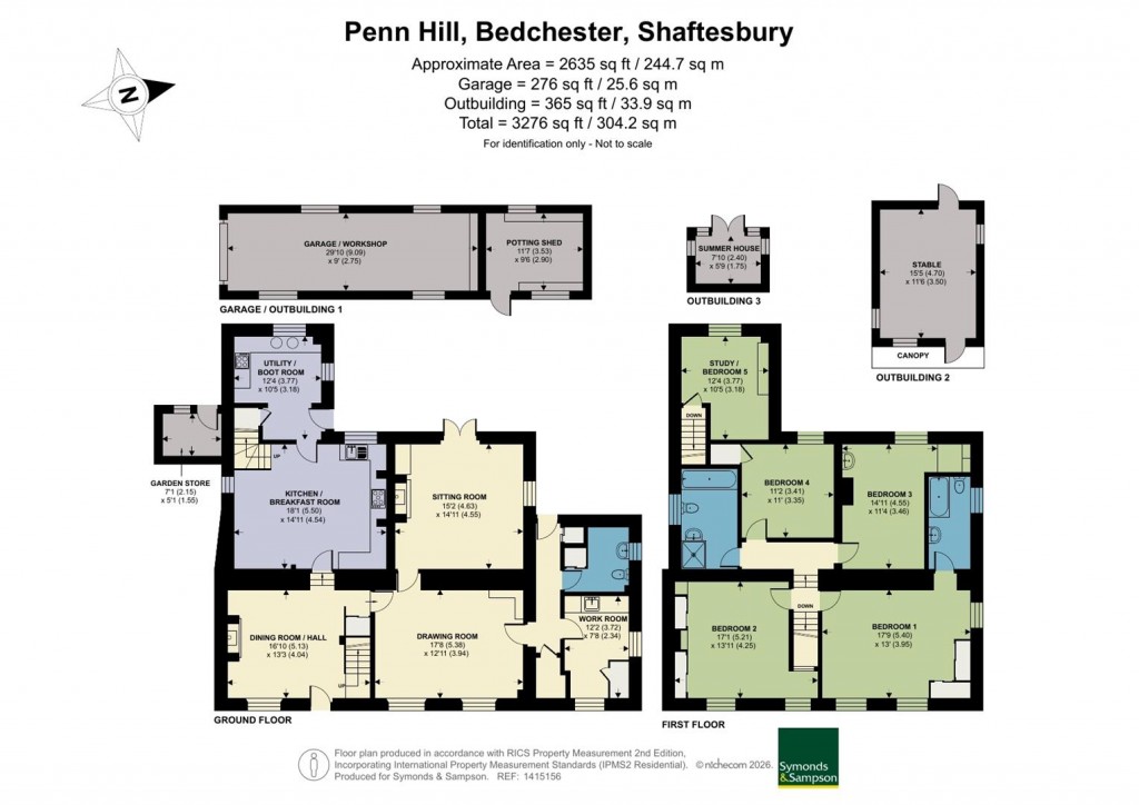 Floorplans For Bedchester, Shaftesbury, Dorset
