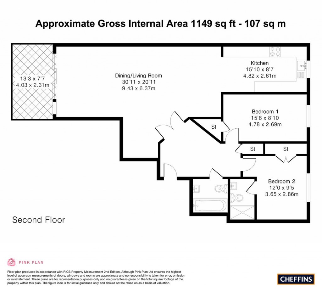 Floorplans For Riverside Place, Cambridge