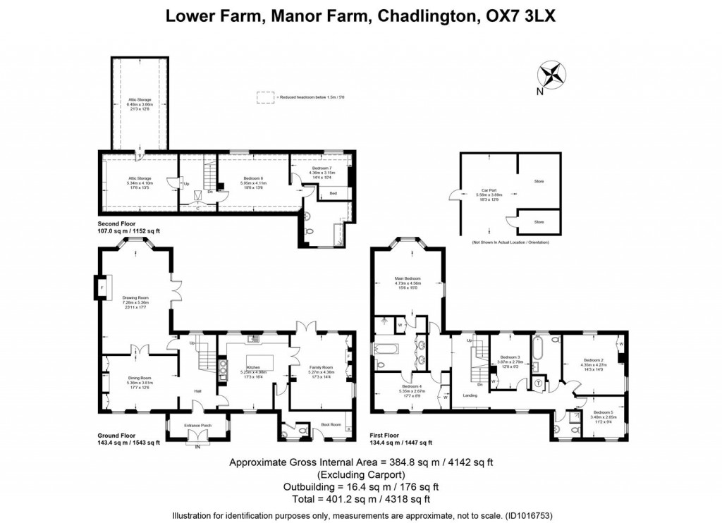 Floorplans For Chadlington, Oxfordshire