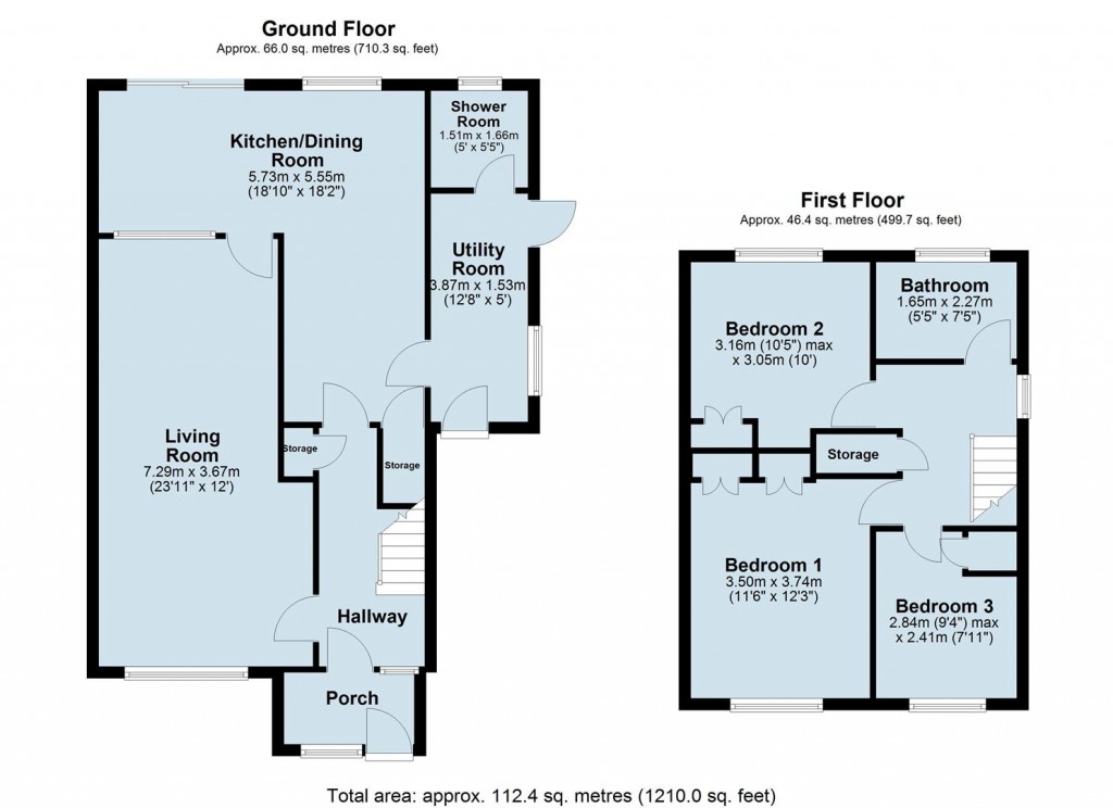 Floorplans For Reynard Way, Northampton, NN2