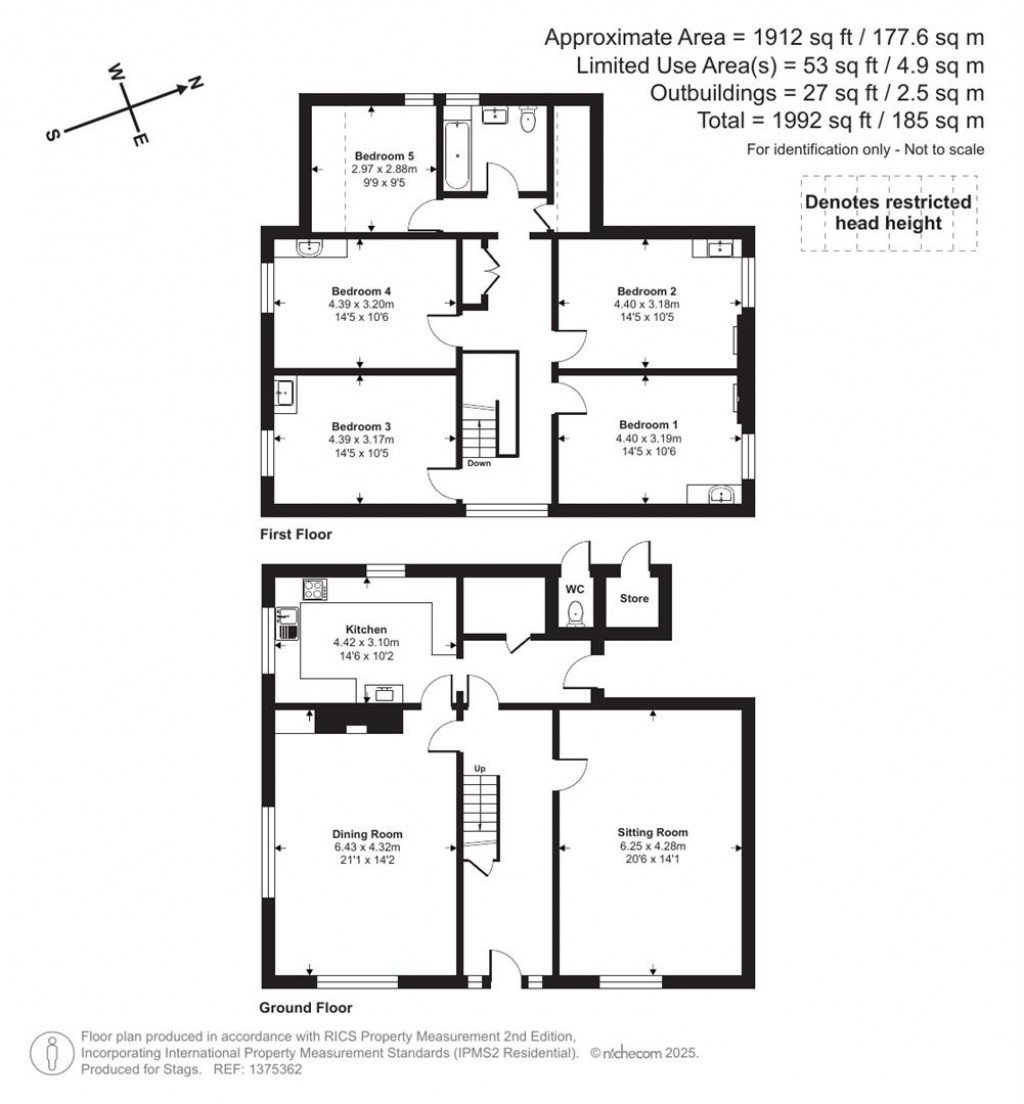 Floorplans For Cowley, Exeter