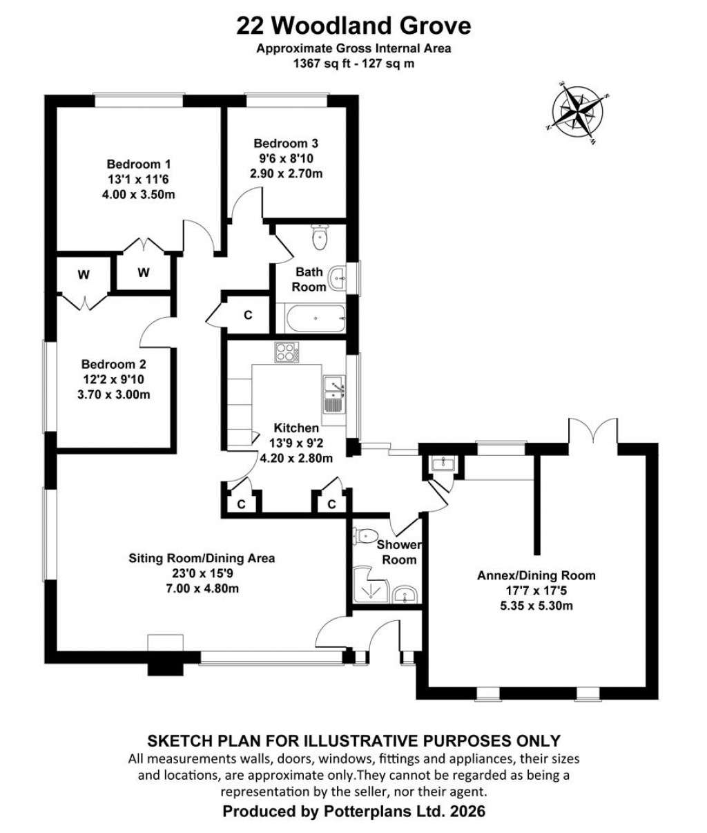 Floorplans For Bembridge, Isle of Wight