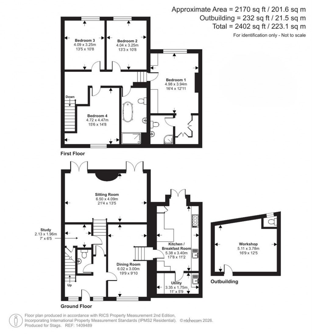 Floorplans For Church View Court, Stoke Rivers, Barnstaple
