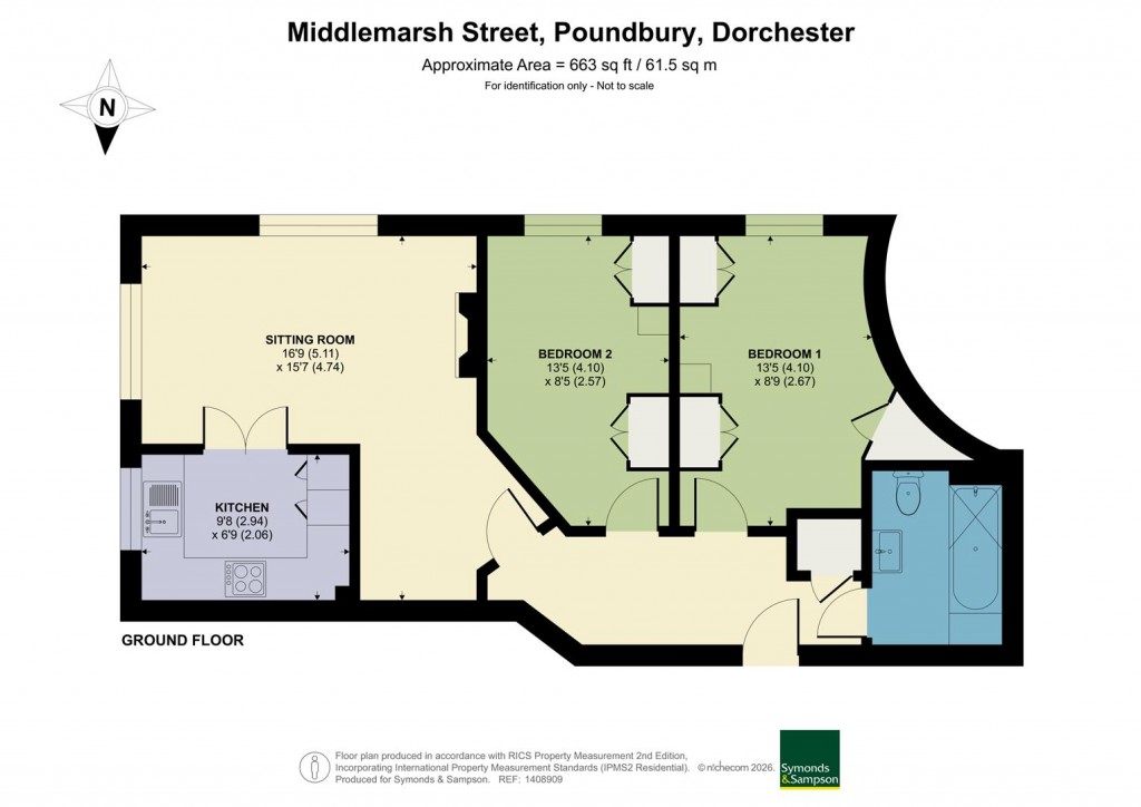 Floorplans For Middlemarsh Street, Poundbury, Dorchester