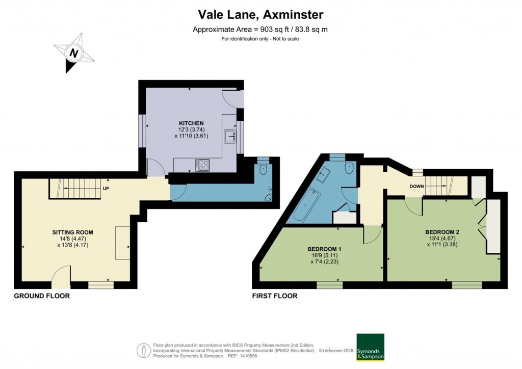 Floorplans For Vale Lane, Axminster