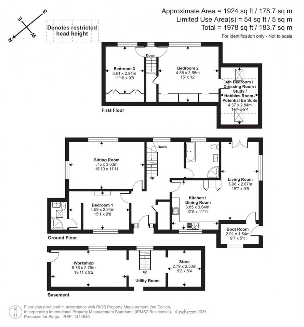 Floorplans For Gorran Churchtown, St. Austell
