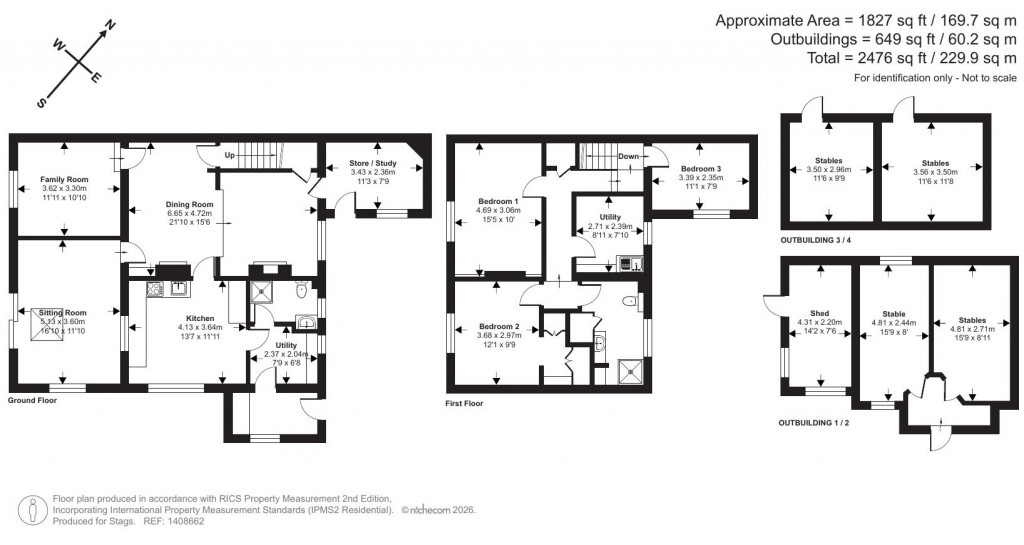 Floorplans For Oldways End, East Anstey, Tiverton