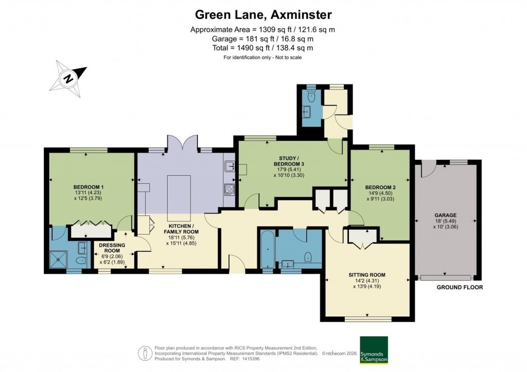 Floorplans For Green Lane, Axminster, Devon