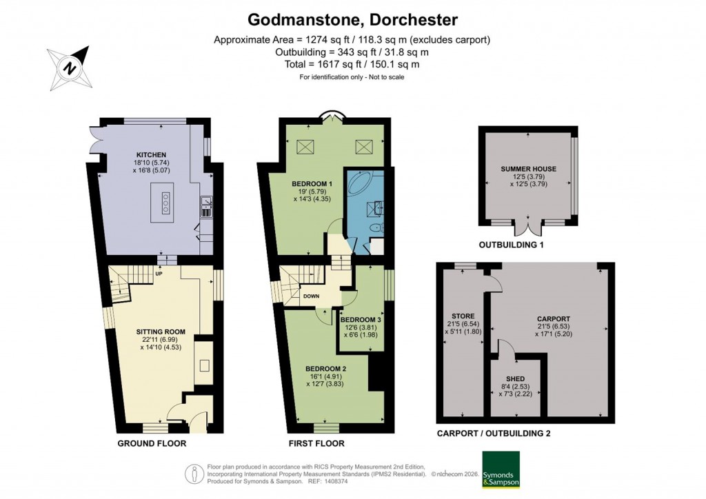 Floorplans For Godmanstone, Dorchester