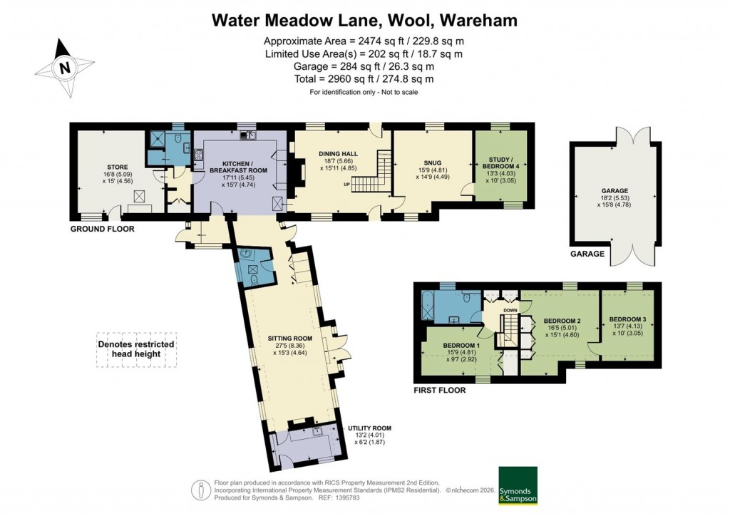 Floorplans For Water Meadow Lane, Wareham