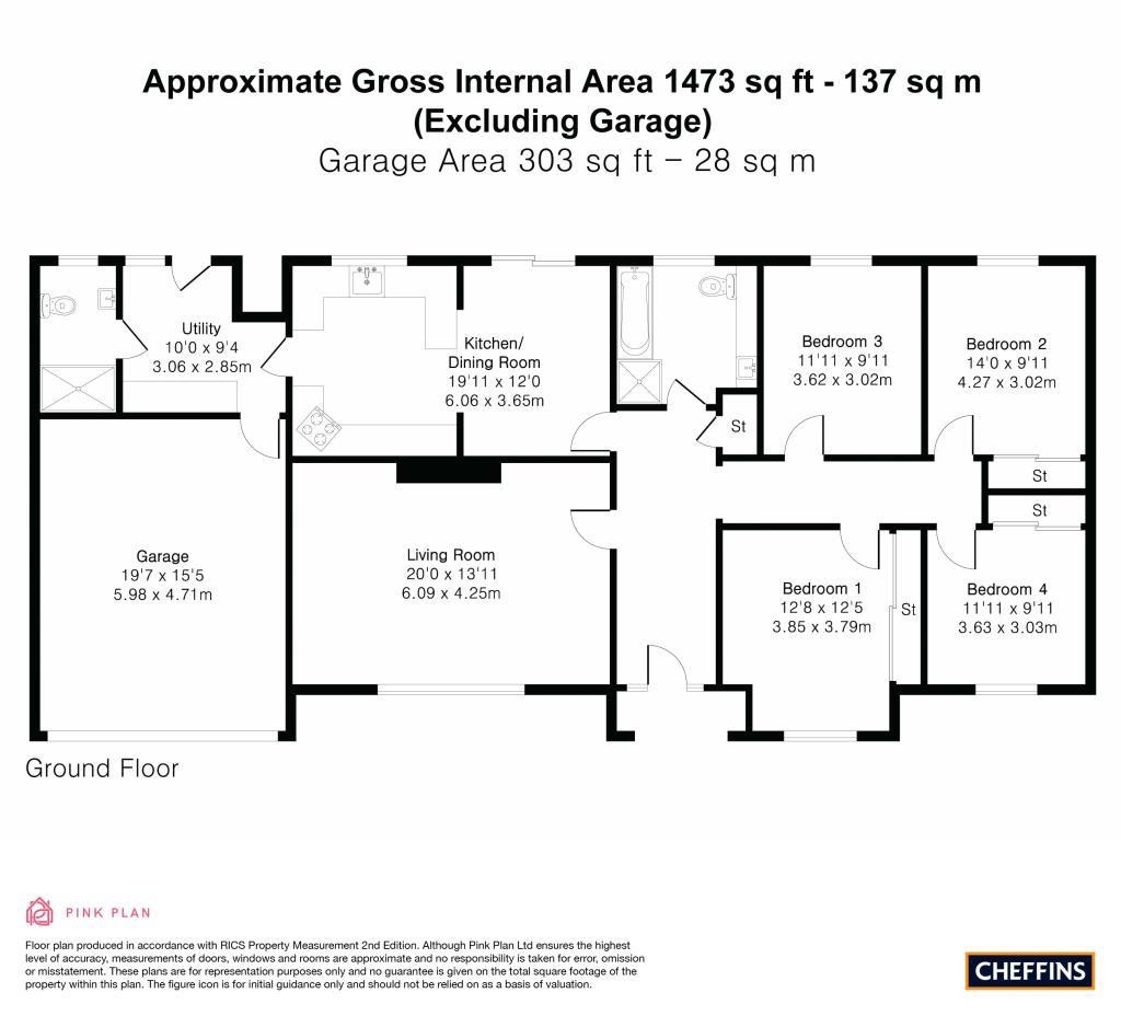 Floorplans For East Fen Common, Soham, Ely