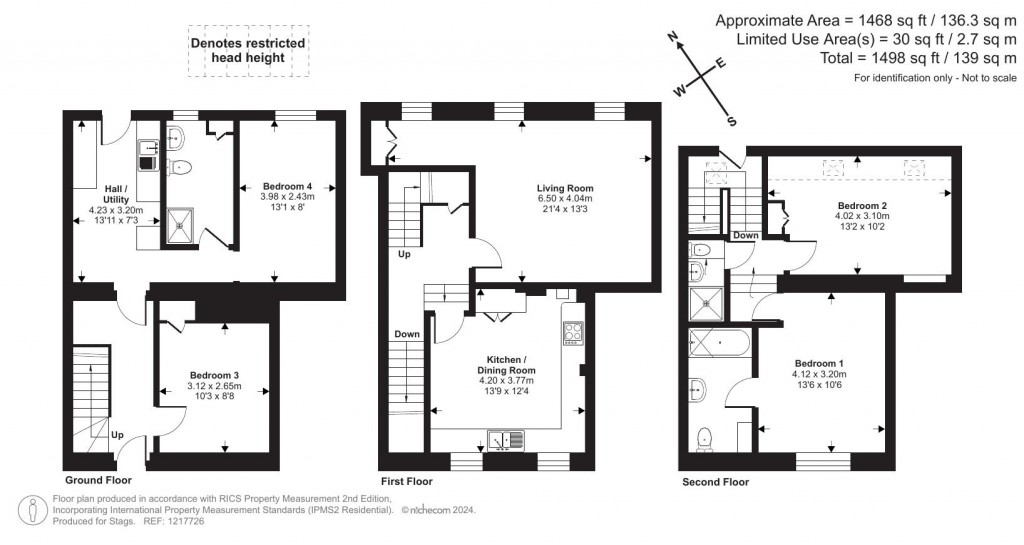 Floorplans For High Street, High Bickington, Umberleigh