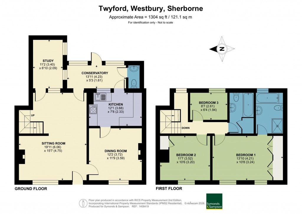 Floorplans For Westbury, Sherborne, Dorset