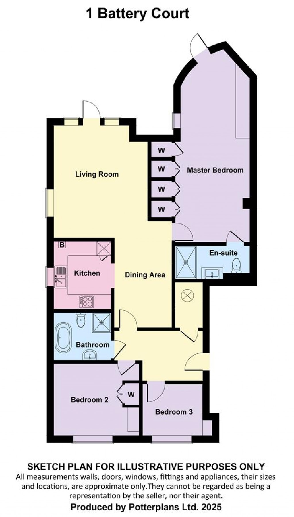 Floorplans For Totland Bay, Isle of Wight