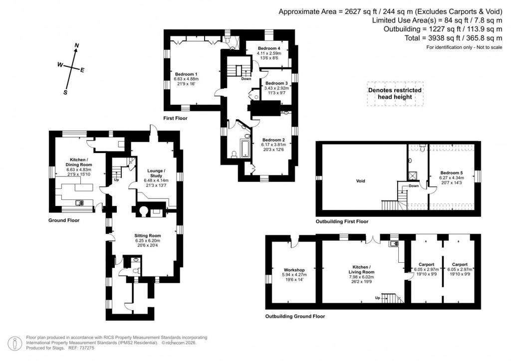 Floorplans For Castlebrook, Compton Dundon, Somerton