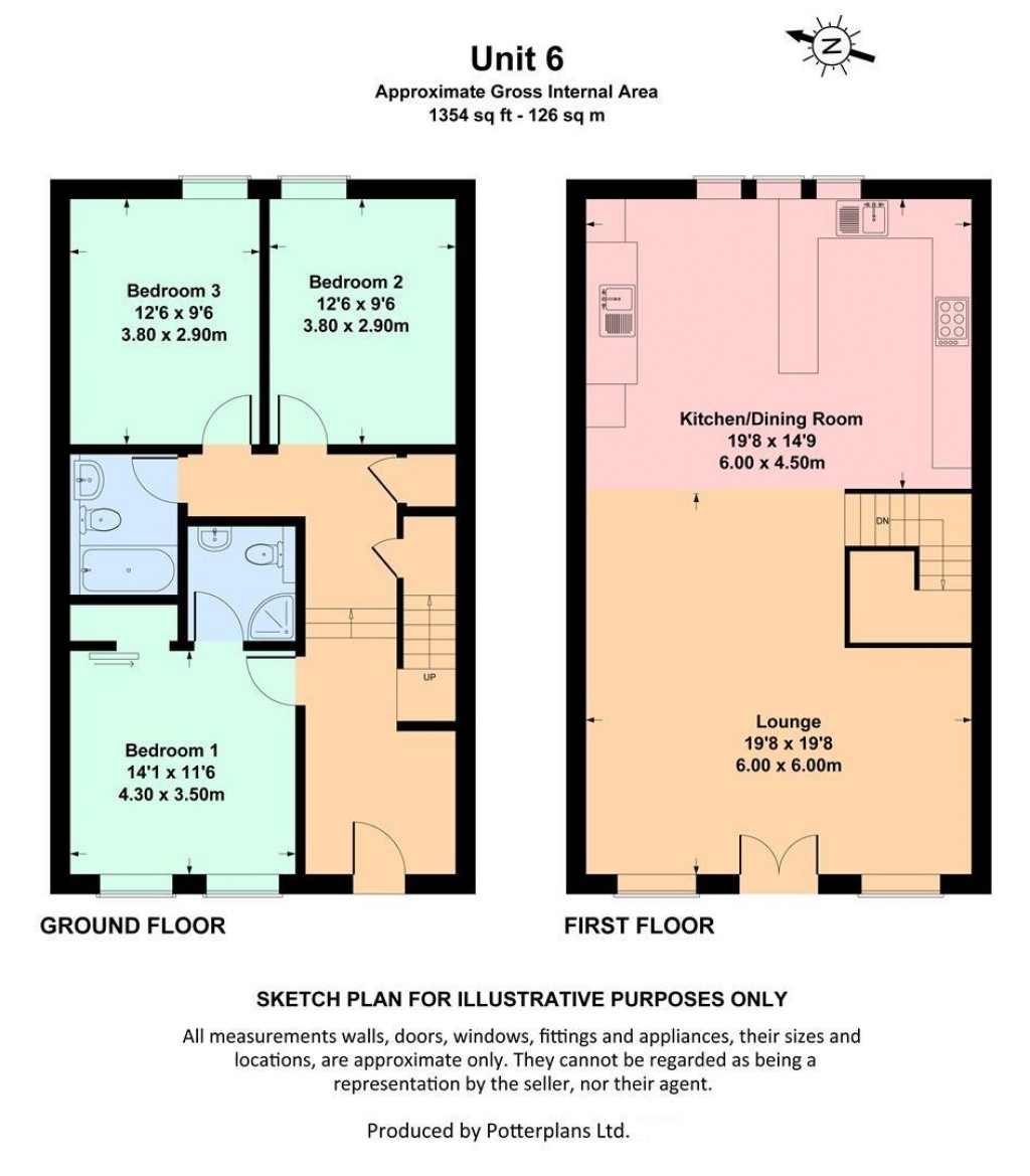 Floorplans For Freshwater, Isle of Wight
