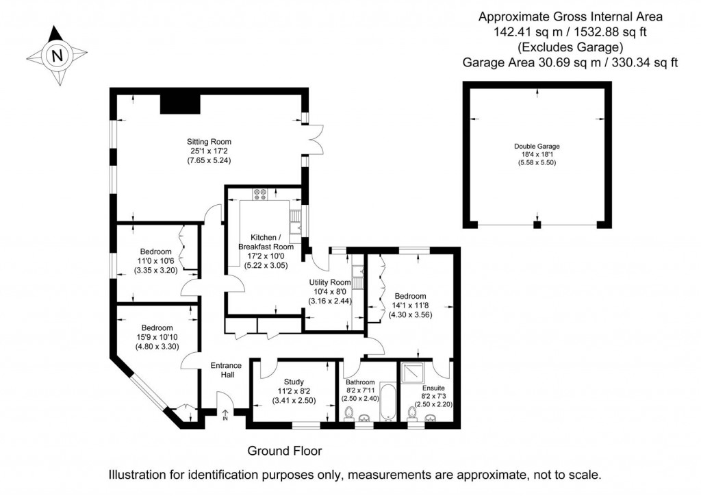 Floorplans For Hillway, Linton, Cambridge