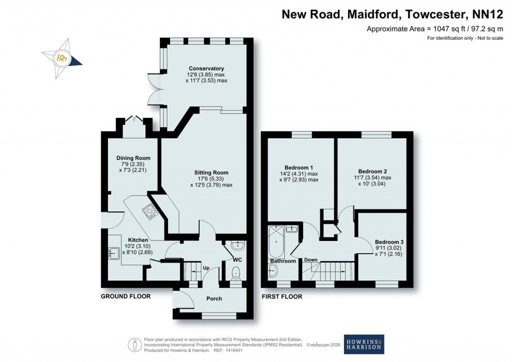 Floorplans For New Road, Maidford, NN12