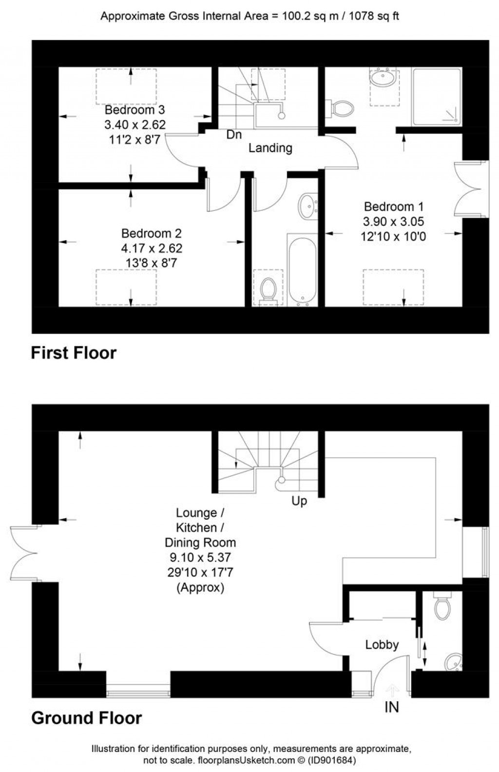 Floorplans For Bratton Fleming, Barnstaple