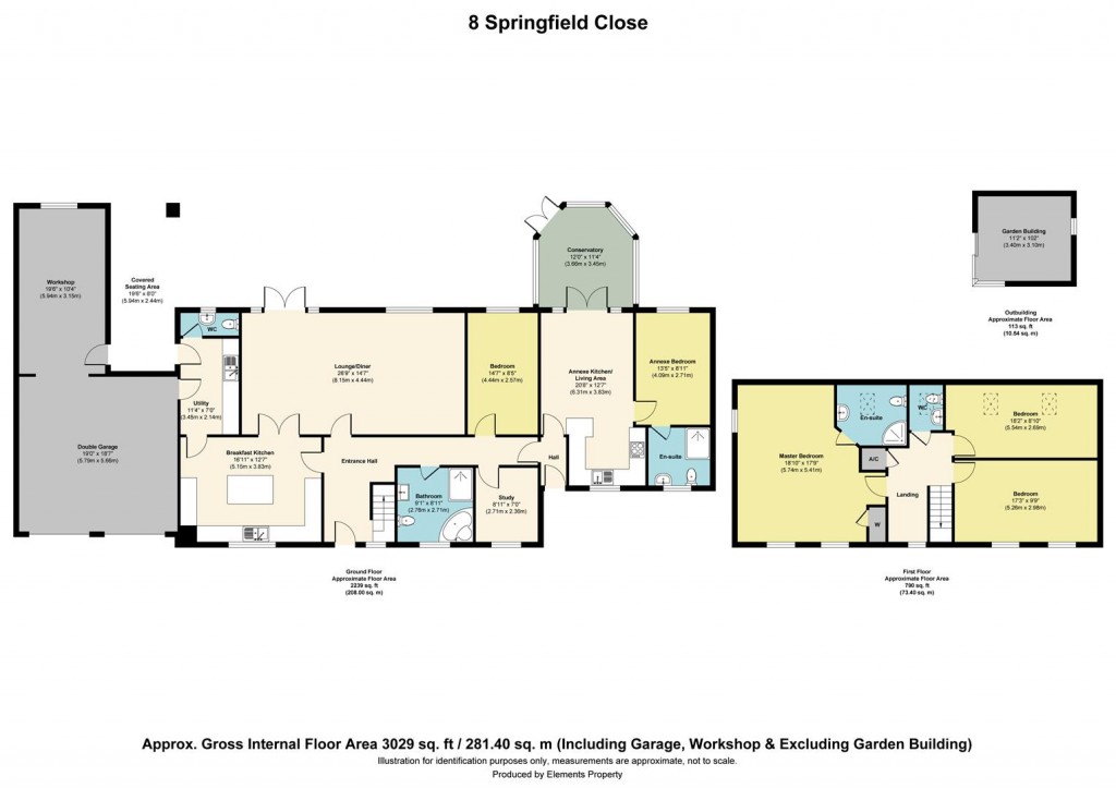 Floorplans For Springfield Close, Branston, Lincoln
