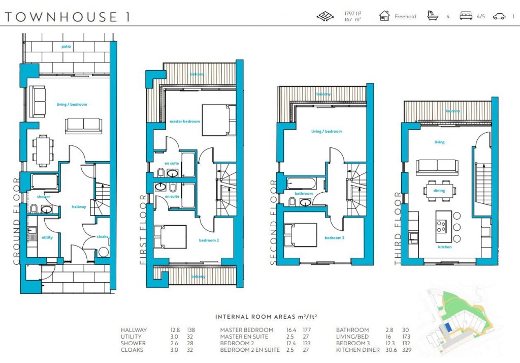 Floorplans For Trebarwith Crescent, Newquay