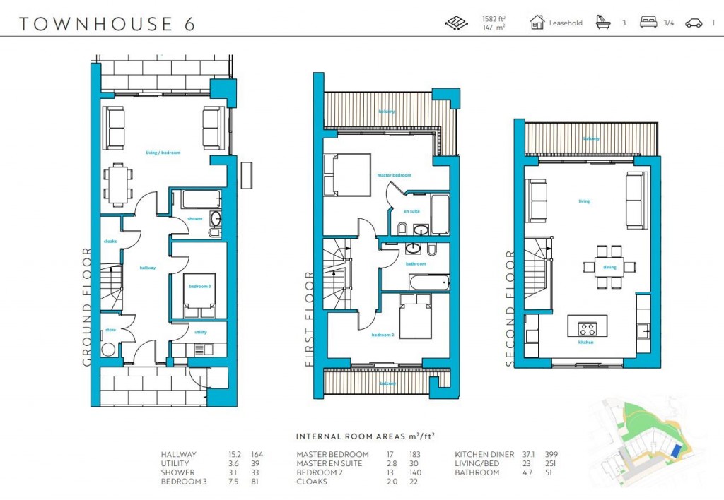 Floorplans For Trebarwith Crescent, Newquay