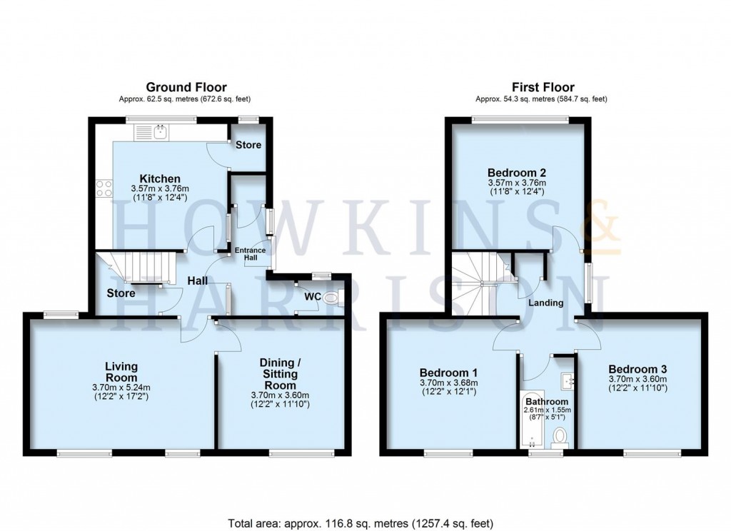 Floorplans For Main Street, Clifton Campville, B79