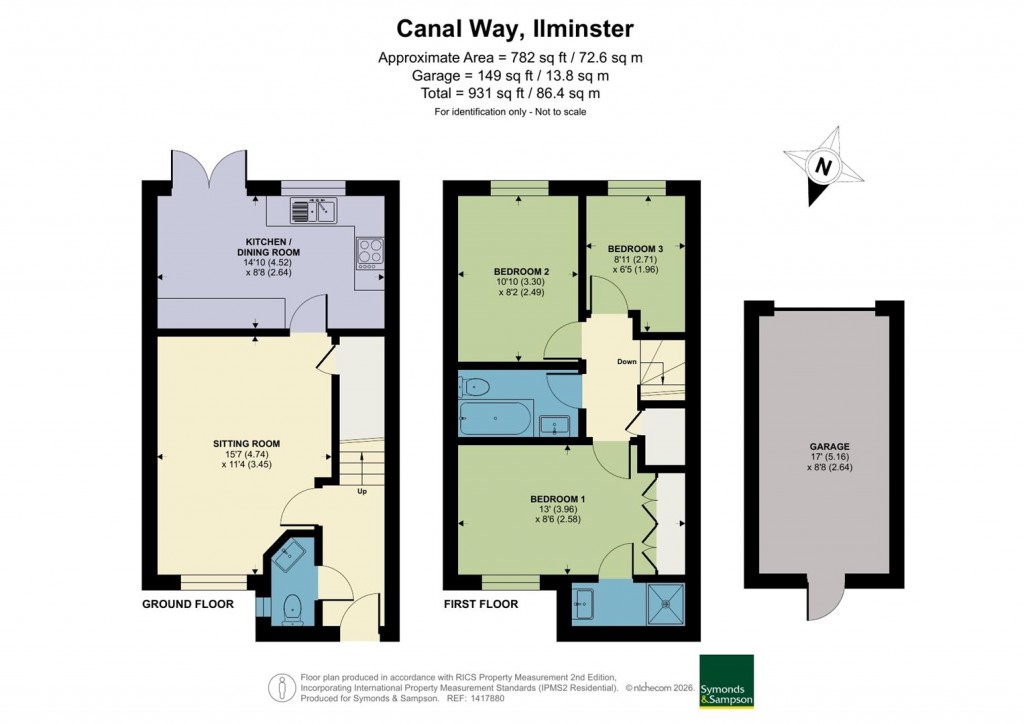 Floorplans For Canal Way, Ilminster