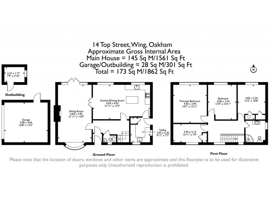 Floorplans For Top Street, Wing, Rutland