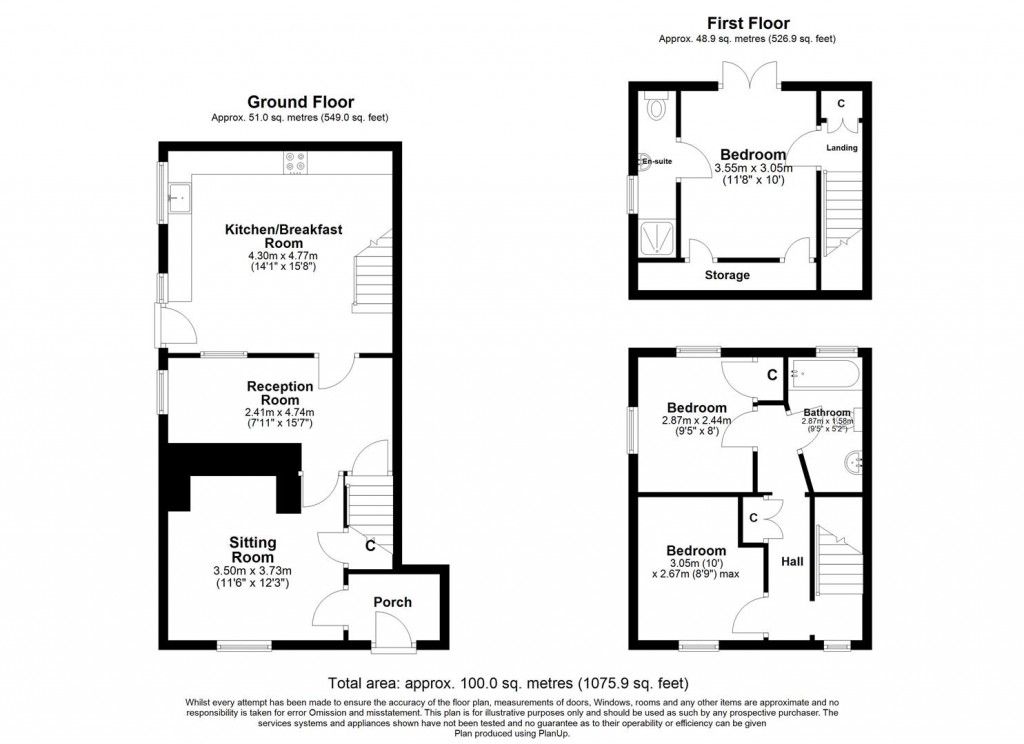 Floorplans For Milton Abbas, Dorset